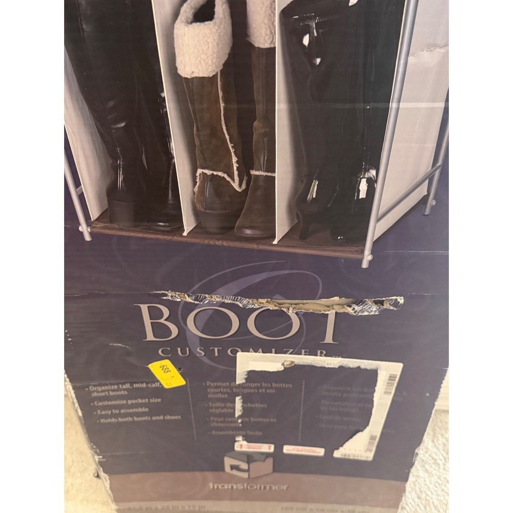 Transformer Boot Customizer Adjustable Shoe Rack Storage Organizer New - Picture 8 of 8